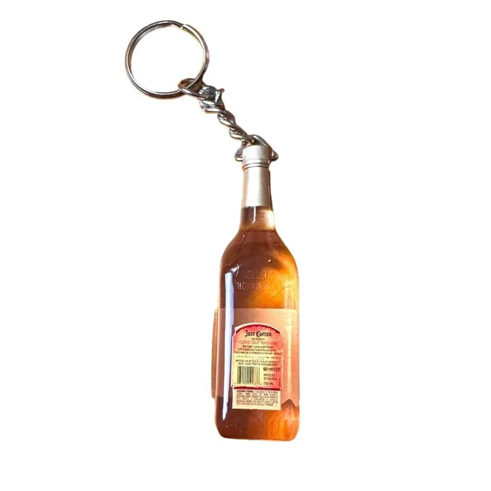 Vintage Jose Cuervo Especial  Miniature Lucite Key Ring  Excellent